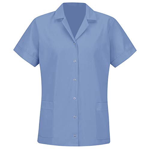 Red Kap Medium / White / Gripper Front Short Sleeve Tunic Tunics