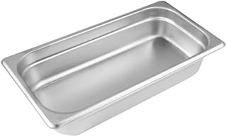 CAC Stainless AntiJam Steam Pan STPT-25-2 1/3 Size 25 Gauge 2.5 inch