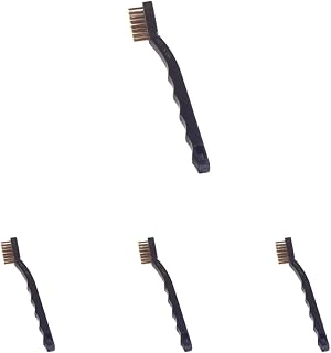 Carlisle FoodService Products 4127000 AP Single-Ended Gun Cleaning Brush, 7", Brass (Pack of 4)