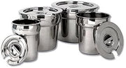 Royal Industries Notched Lid for Vegetable Inset, 6 1/2'' Cover, Silver