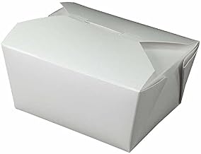 WestRock Bio Pak Fold Pak White Number 1 Food Container, 22 Ounce - 450 per case.