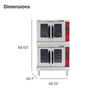 VULCAN Double Deck | LP Gas / Silver / 14.8 cubic_feet Commercial Ovens