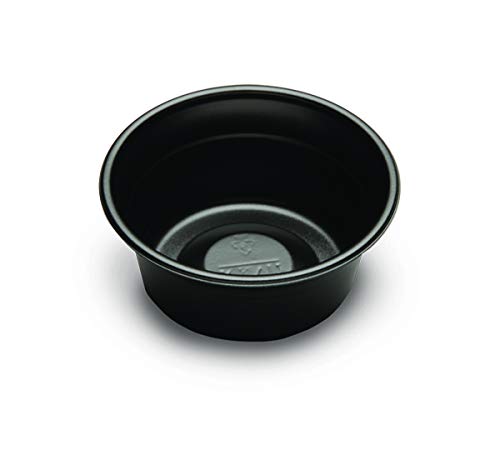 Fine Pack Polystyrene Black All Purpose Fruit and Deli Cup, 5 Ounce - 1000 per case.