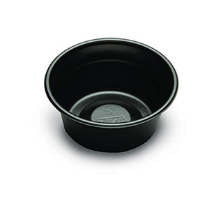 Fine Pack Polystyrene Black All Purpose Fruit and Deli Cup, 5 Ounce - 1000 per case.