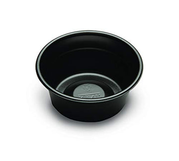 Fine Pack Polystyrene Black All Purpose Fruit and Deli Cup, 5 Ounce - 1000 per case.