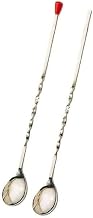 Inc. 11" Stainless Steel Twisted Handle Bar Spoon by American Metalcraft – 11-Inch, Stainless Steel, Silver, Model 511P