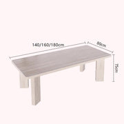 Mesa De Jantar Rock Plate Dining Table Modern Simple Rectangular Home Small Apartment Diner Table by JOYNOW – 180x80x75cm, One Color, Model 8524