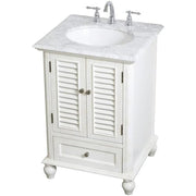 Elegant Decor 24" - Single / White / Contemporary Funnels