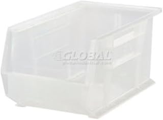 QUANTUM STORAGE SYSTEMS 1269900 Plastic Hang & Stack Bin, Clear - 13.62 x 8.5 x 6 in.