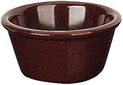 Yanco NC-537C Smooth Ramekin, 3.25" Diameter, 1.5" Height, 3 oz, Melamine, Chocolate Color, Pack of 72