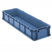 ORBIS Stakpak Plastic Long Stacking Container by Lewis Bins+ – 2.3 cubic_feet, Polyethylene (PE), Blue, Model NXO4815-7BLUE