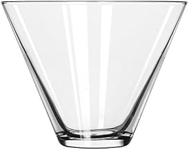 Libbey 224 Martini Stemless, 13.5 oz., 3.5" Height, 4.5" Width, 3.5" Length, Large, Clear (Pack of 12)