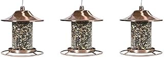 Perky-Pet Copper Panorama Bird Feeder 312C (3-(Pack))