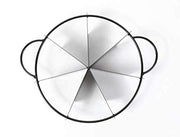 Hawok Cake and Pie Divider, 7 Slice Marker, Black Carbon Steel