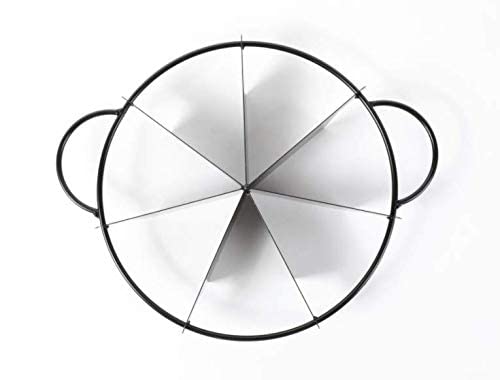 Hawok Cake and Pie Divider, 7 Slice Marker, Black Carbon Steel