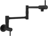 Pfister GT533-PFB, Lita 3 GPM Wall Mounted Single Hole Pot Filler Faucet, Matte Black
