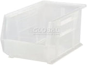 QUANTUM STORAGE SYSTEMS 1271400 Plastic Hang & Stack Bin, Clear - 13.62 x 8.25 x 8 in.