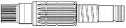 Replacement Transmission Input Shaft fits Oliver 1950T 1955 1950 163981A New