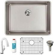 Elkay Lustertone Iconix® 16 Gauge Stainless Steel 23-1/2" x 18-1/4" x 9" Single Bowl Undermount Sink Kit with Filtered Faucet with Perfect Drain®