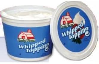 Quality Farms Ready to Use Whipped Topping Bowl, 16 Ounce -- 12 per case.