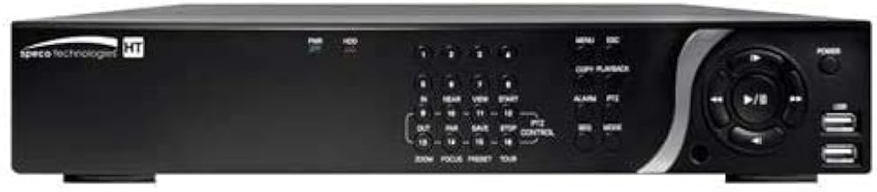 Speco Technologies D8HT3TB 8 Channel HD-TVI & Analog Full Hybrid Digital Video Recorder, 3TB.