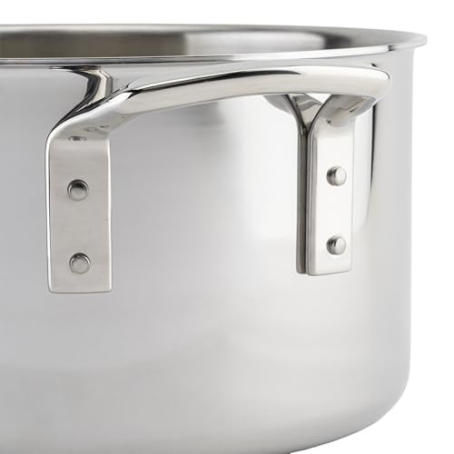 Winco 12 Quarts / Stock Pot TriPly / Silver Stockpots