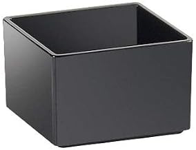 Cal-Mil 1395-13M Tray for Ice Housings for The Ultimate Salad Bar, 3" Height, 5" Width, 5" Length, Melamine, Black (Pack of 2)
