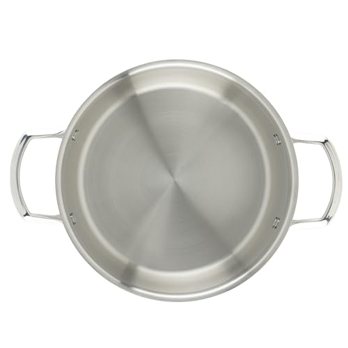 Winco 4.5 Quarts / Stock Pot TriPly / Silver Stockpots