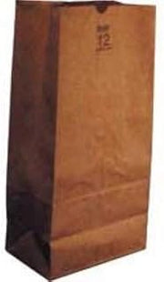 AJM Packaging Natural Kraft Grocery Sack - 400 per case.