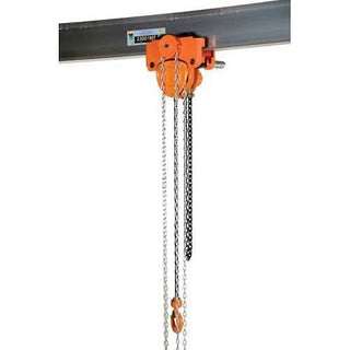 Low Headroom Trolley & Hoist Combo Manual 1000 Lb. Cap. by Vestil – Orange, Model LOW-1P
