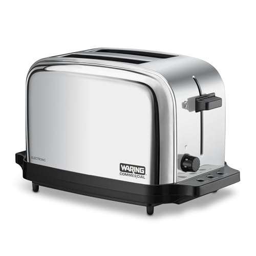 Waring Silver / Double Slot Chrome Toaster | Wide Slot / 2-Compartment Toasters
