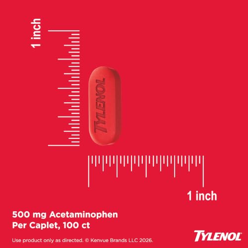 Tylenol 100 Count / Red / 100 Acetaminophen
