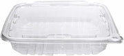 Eatery Essentials 35 oz Hinged Lid Tamper Evident Container, RPET, Clear | 134/Case