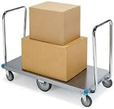 456 Dual Handled Platform Truck, Stainless Steel, 1000 lb. Capacity (Fully Assembled)
