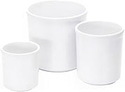 Crock Jar Size: 4.25" H x 4" W x 4" D, Color: White
