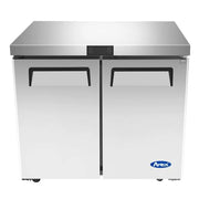 Commercial Undercounter Freezer by by Atosa – 36-Inch, 8.7 cubic_feet, Stainless Steel, Model MGF36FGR
