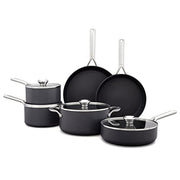 OXO Pots and Pans Set + PFAS-Free / 10-Piece Cookware Pots and Pans Set / Black Cookware Sets