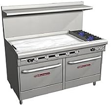 Southbend 400 Series Ultimate Restaurant Range 60" 2 Burner 48" Griddle 2 Convection Ovens - 4601AA-4GL
