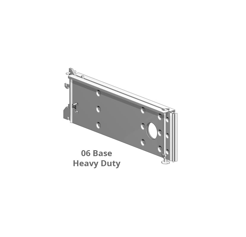 Heavy Duty Base Bracket for 25" Deck (06 Base) PTD Painted Random by Lozier – 25 " D, Alloy Steel, Painted Random, Model BBH2506S.PTD