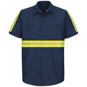 Red Kap XX-Large Tall / Navy With Yellow/Green Visibility Trim / Tall Tops