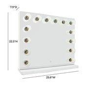 TOV Furniture 25.6"L x 22.5"W / Mirror / Classic Vanities & Vanity Benches