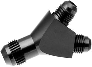 -12 single inlet to -08 dual outlet Y Adapter
