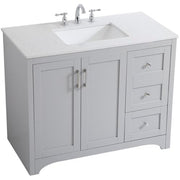Elegant Decor 42" - Single / Grey / Traditional Bathroom Vanities