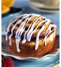 Pennant Foods Thaw and Sell Cream Cheese Iced Cinnamon Roll, 6 Ounce -- 45 per case.