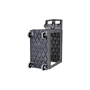 Deluxe Small 2 Shelf Plastic Utility & Service Cart 5" Rubber Casters by Global Industrial – Plastic, Gray, Model 242080