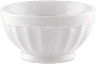 CAC China LTE-B5-P Latte Bowl PW 18oz 5 1/4" Porcelain Round, Super White, Set of 36