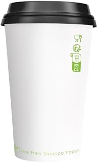 PacknWood Bamboo Fiber Cup without Plastic | Eco-Friendly Bamboo Cup | Biodegradable Cup | Compostable Bamboo Cup - 4oz (D: 2.4in” H: 2.5in”) - 1000 pcs