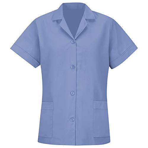 Red Kap Small / Light Blue / Button Front Tunic Tunics