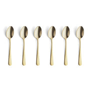 Amefa Set of 6 mocha spoons / Gold / 12 cm Coffee & Espresso Spoons