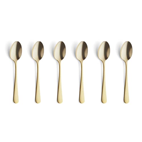Amefa Set of 6 mocha spoons / Gold / 12 cm Coffee & Espresso Spoons